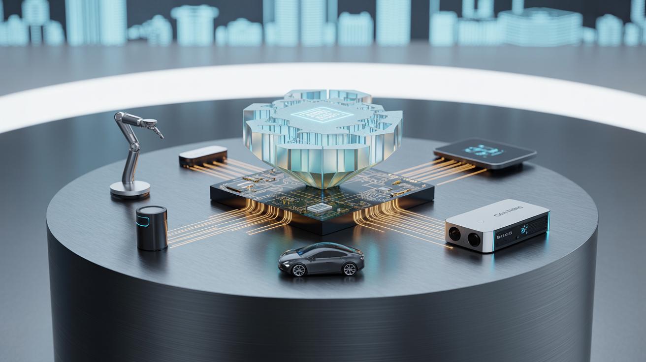 ECATRON chip closeup